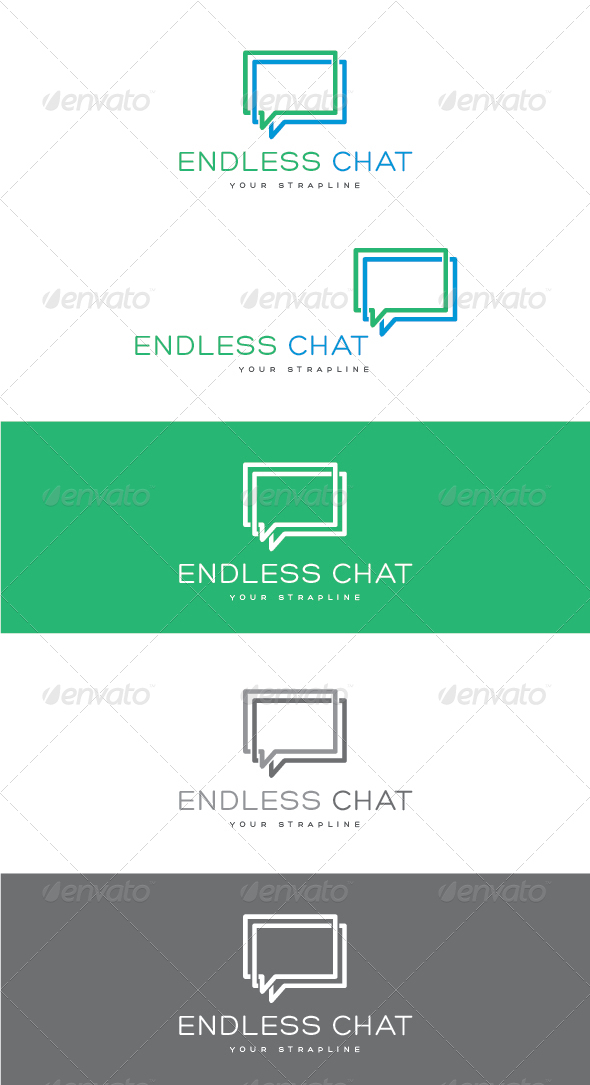 GraphicRiver Endless Chat Logo 7724076 GraphicRiver Endless Chat Logo 7724076