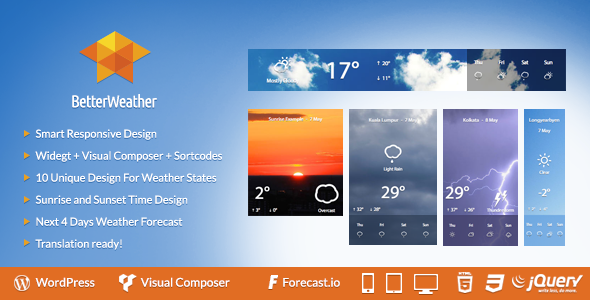 CodeCanyon Better Weather WordPress version 7724257 CodeCanyon Better Weather WordPress version 7724257