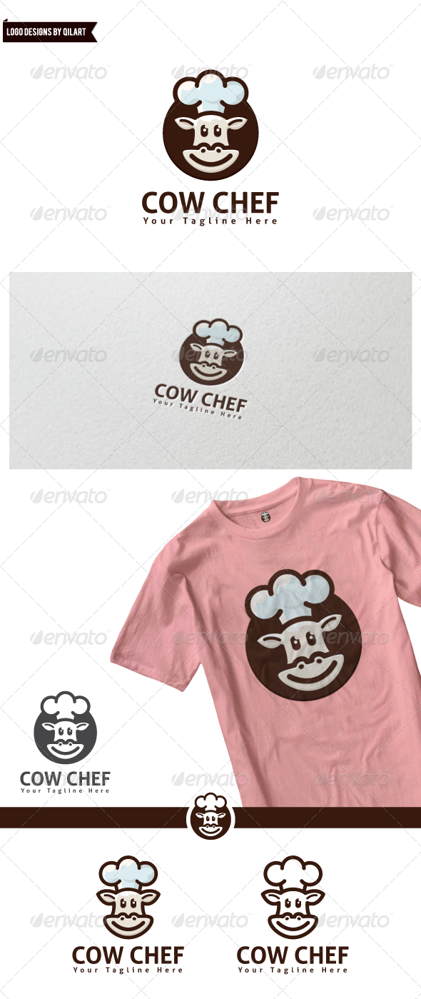 GraphicRiver Cow Chef 7724472 GraphicRiver Cow Chef 7724472