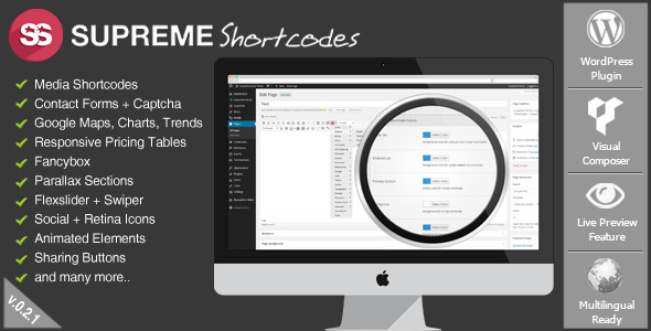 Supreme Shortcodes - WordPress Premium Plugin