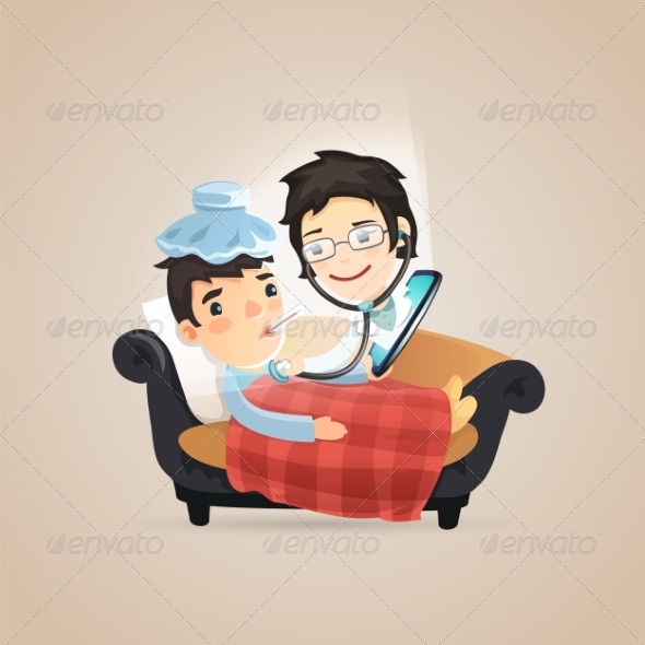 GraphicRiver Doctors Online Diagnosis 7734290 GraphicRiver Doctors Online Diagnosis 7734290