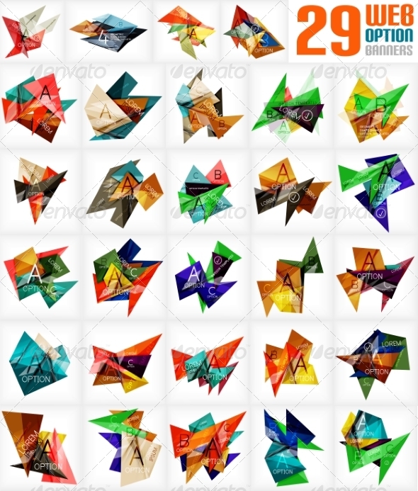 GraphicRiver Set of Web Info Geometrical Option Boxes 7736726 GraphicRiver Set of Web Info Geometrical Option Boxes 7736726