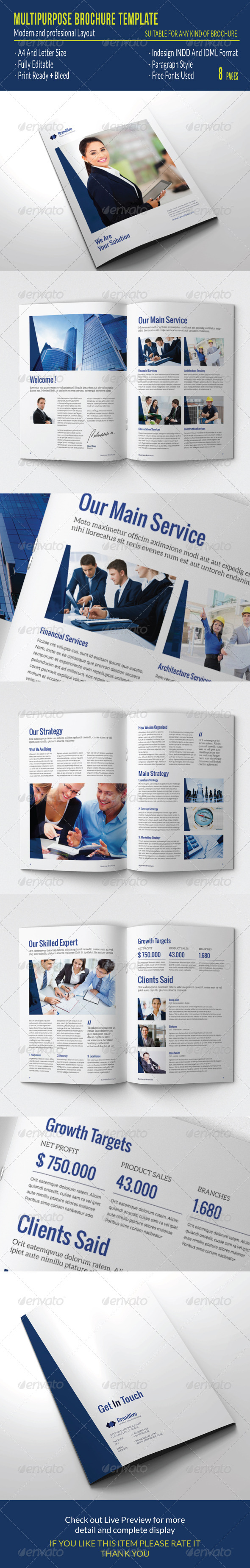 GraphicRiver Multipurpose Brochure Template 7738049 GraphicRiver Multipurpose Brochure Template 7738049