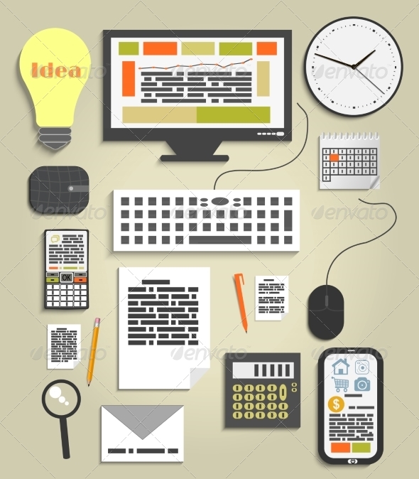 GraphicRiver Business and Office Work Elements 7739497 GraphicRiver Business and Office Work Elements 7739497