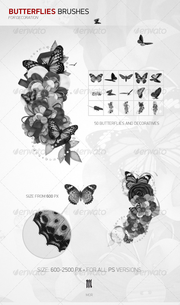 GraphicRiver Butterflies Brushes 7740607 GraphicRiver Butterflies Brushes 7740607
