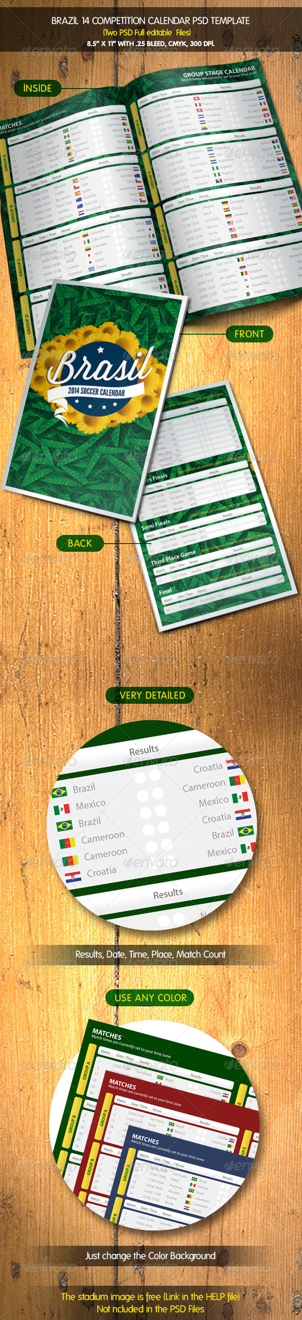 GraphicRiver Brazil 14 Calendar Match Schedule 7745340 GraphicRiver Brazil 14 Calendar Match Schedule 7745340