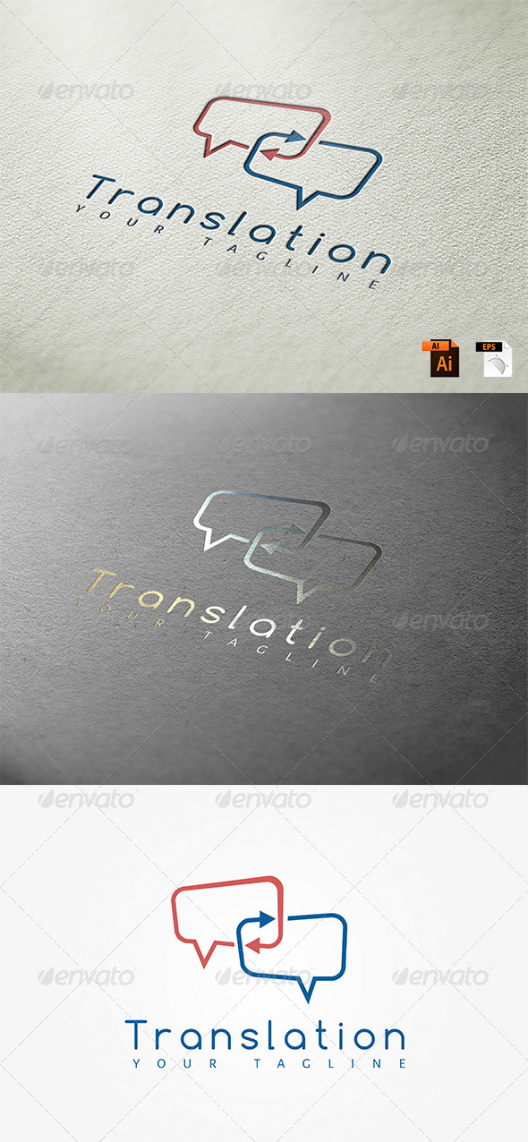 GraphicRiver Translation Logo Template 7717235 GraphicRiver Translation Logo Template 7717235