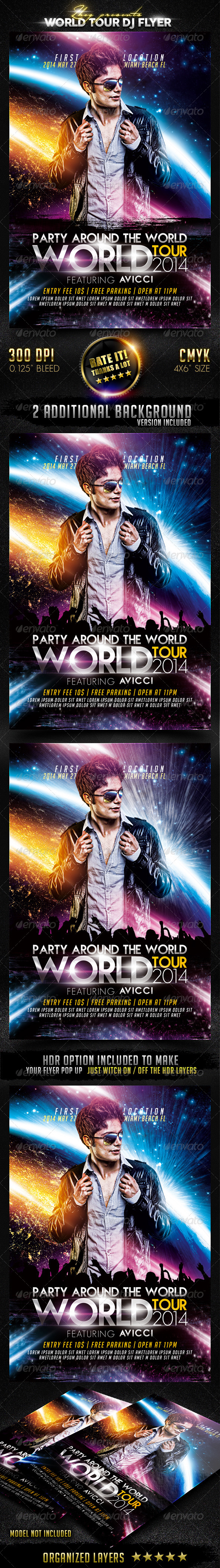 GraphicRiver World Tour DJ Flyer Template 7750855 GraphicRiver World Tour DJ Flyer Template 7750855