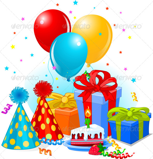 GraphicRiver Birthday Gifts and Decorations 7751442 GraphicRiver Birthday Gifts and Decorations 7751442