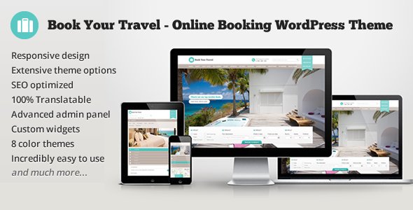 Book Your Travel - Online Booking WordPress Theme - Travel Retail