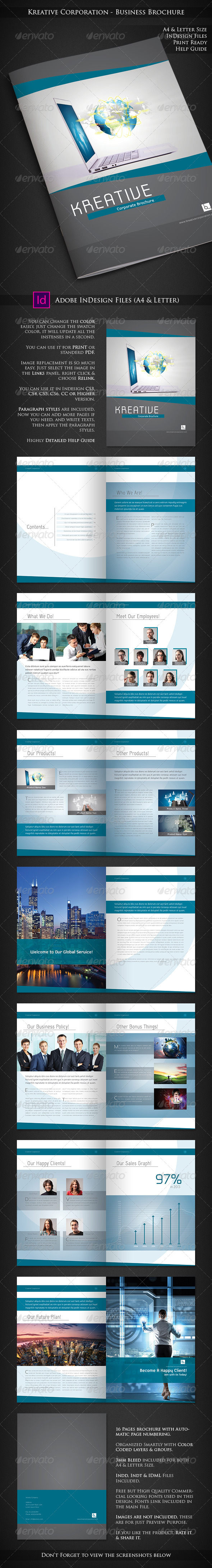 GraphicRiver Kreative Corporation Company Profile Brochure 7754368 GraphicRiver Kreative Corporation Company Profile Brochure 7754368