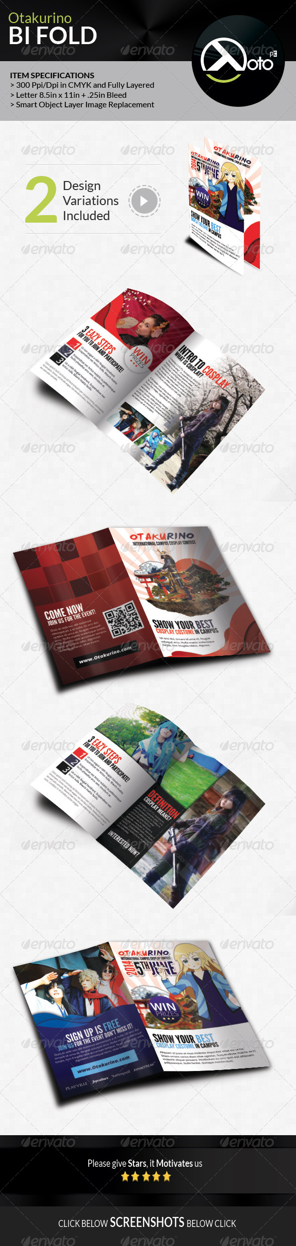 GraphicRiver Otakurino Internation Cosplay Contest Bifold 7755006 GraphicRiver Otakurino Internation Cosplay Contest Bifold 7755006