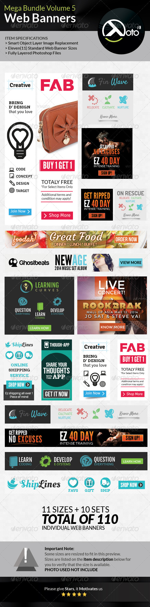GraphicRiver 10 Set Mega Bundle Mix Web Banners Vol 5 7755124 GraphicRiver 10 Set Mega Bundle Mix Web Banners Vol 5 7755124