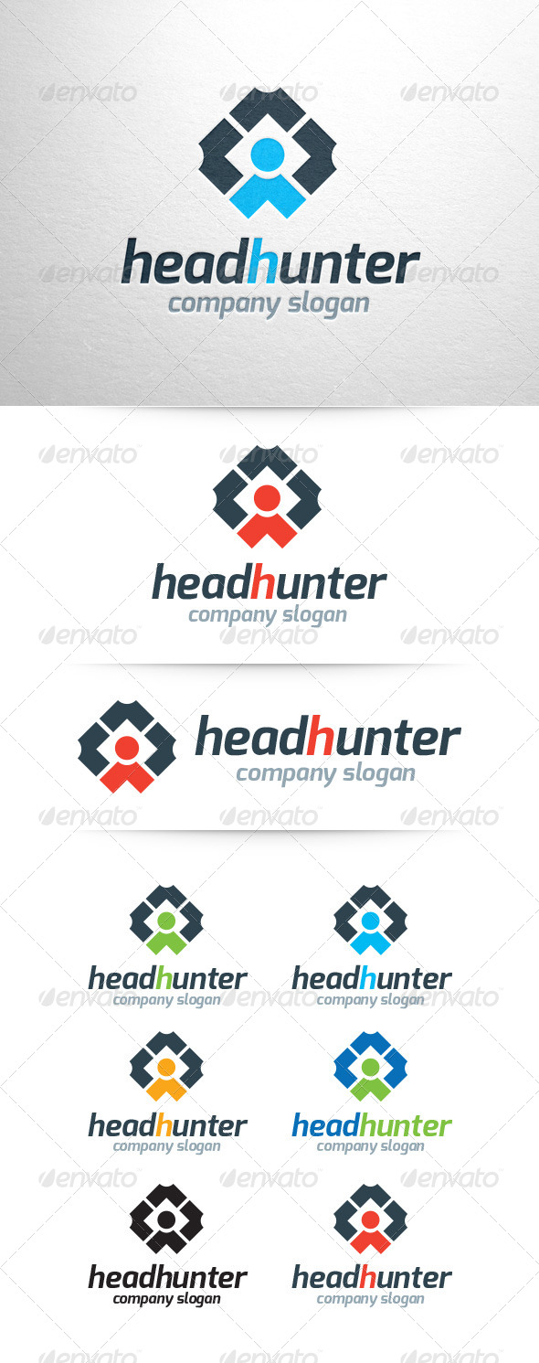 GraphicRiver Head Hunter Logo Template 7755657 GraphicRiver Head Hunter Logo Template 7755657