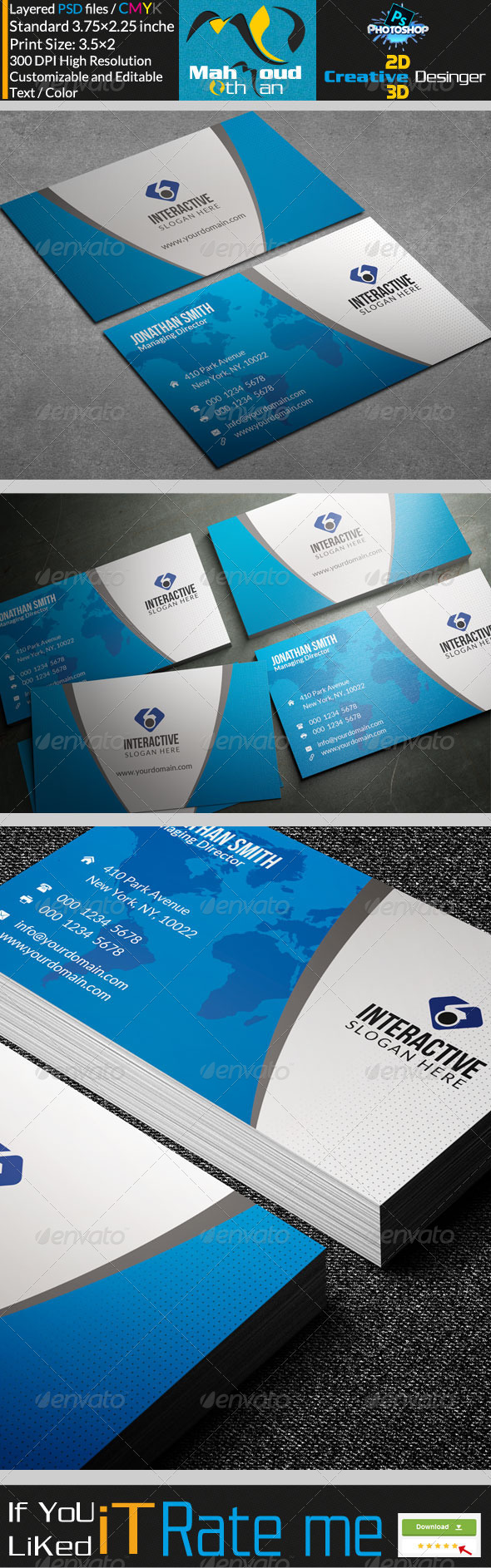 GraphicRiver Modern Blue Business Card 29 7764102 GraphicRiver Modern Blue Business Card 29 7764102