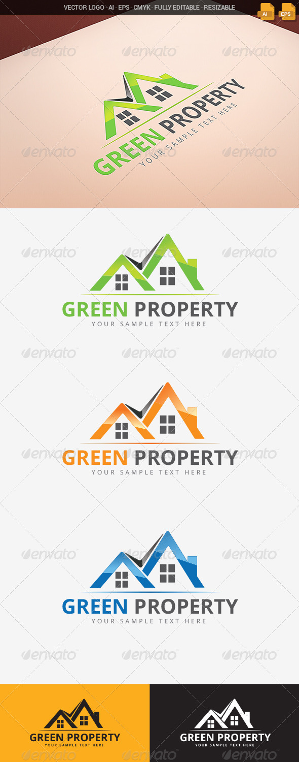 GraphicRiver Green Property Logo 7765724 GraphicRiver Green Property Logo 7765724