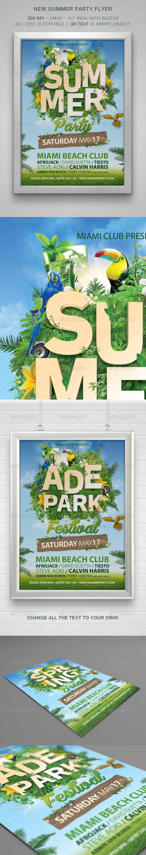 GraphicRiver New Summer Party Flyer 7766155 GraphicRiver New Summer Party Flyer 7766155