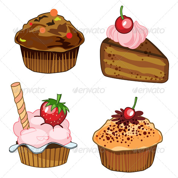 GraphicRiver Pastry & Muffin Set 7772470 GraphicRiver Pastry & Muffin Set 7772470