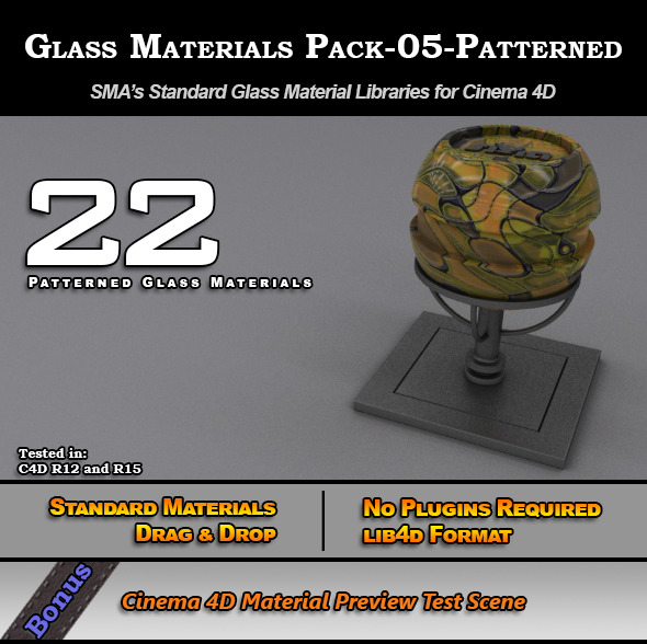 3DOcean Glass Materials Pack-05-Patterned for Cinema 4D 7773376 3DOcean Glass Materials Pack-05-Patterned for Cinema 4D 7773376