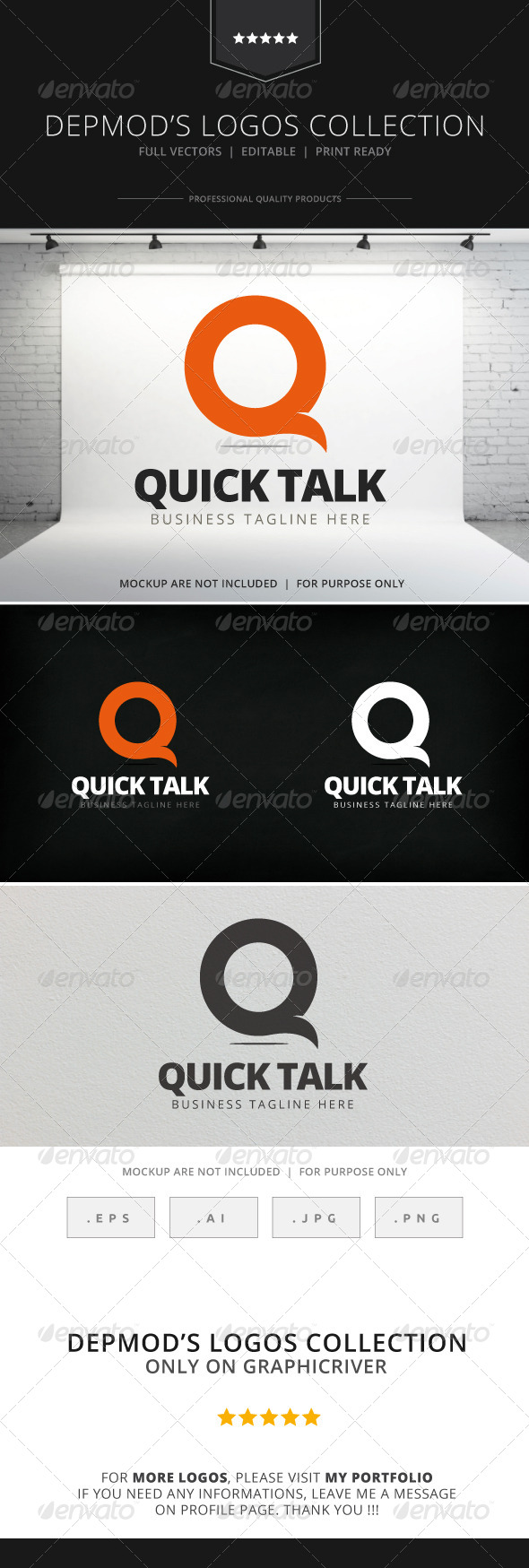 GraphicRiver Quick Talk Logo 7773676 GraphicRiver Quick Talk Logo 7773676
