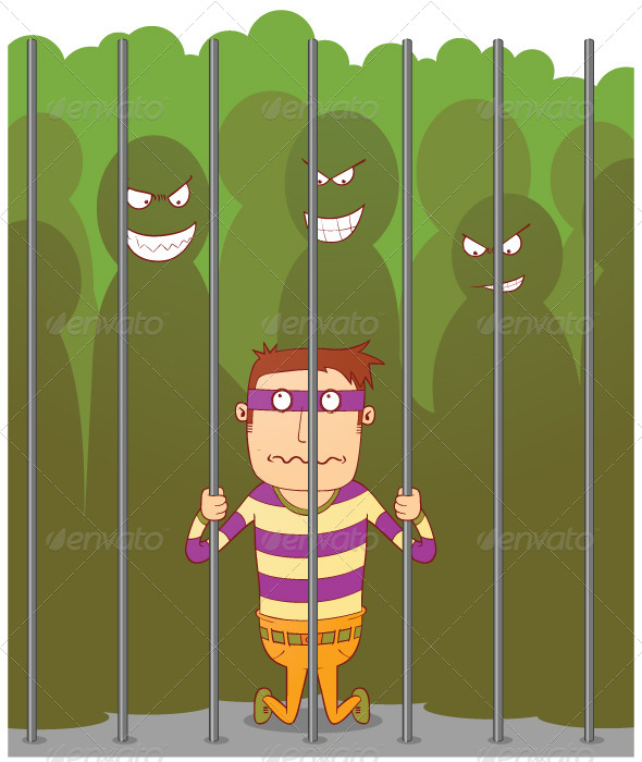 GraphicRiver Bullying in a Jail 7776003 GraphicRiver Bullying in a Jail 7776003