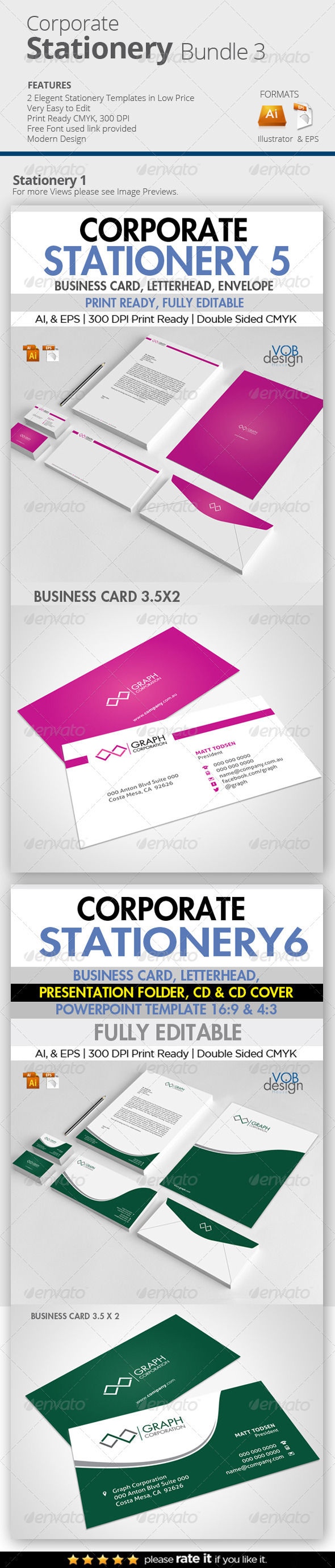 GraphicRiver Edit Corporate Stationery Bundle 3 7777419 GraphicRiver Edit Corporate Stationery Bundle 3 7777419