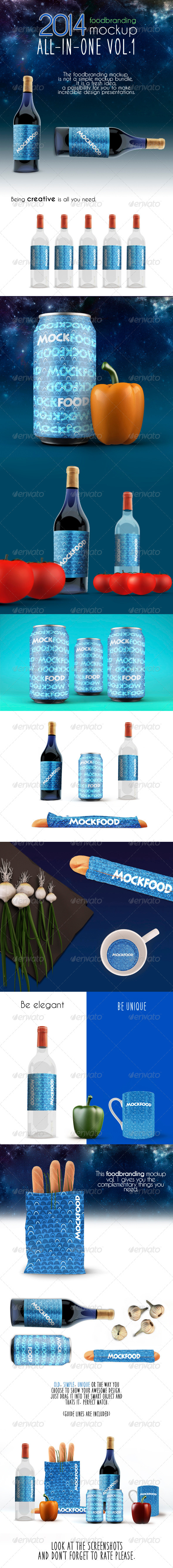 GraphicRiver Food Branding MockUp Vol 1 7724200 GraphicRiver Food Branding MockUp Vol 1 7724200