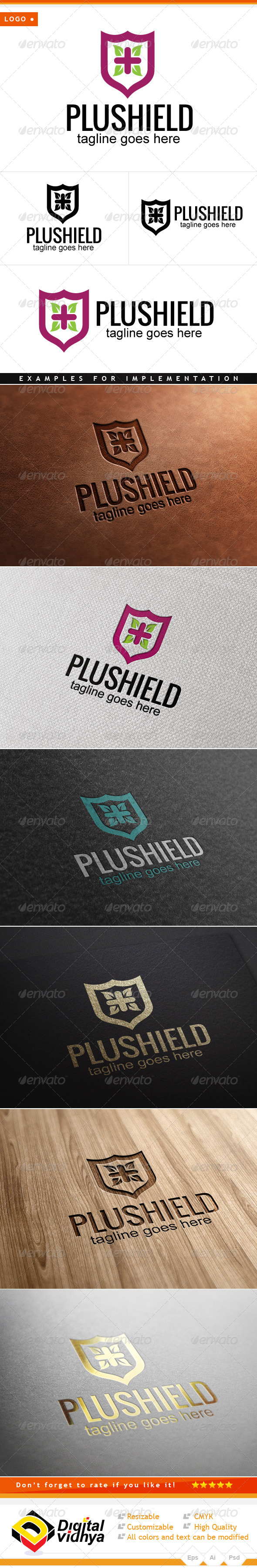 GraphicRiver Health Plus Shield Logo 7780899 GraphicRiver Health Plus Shield Logo 7780899