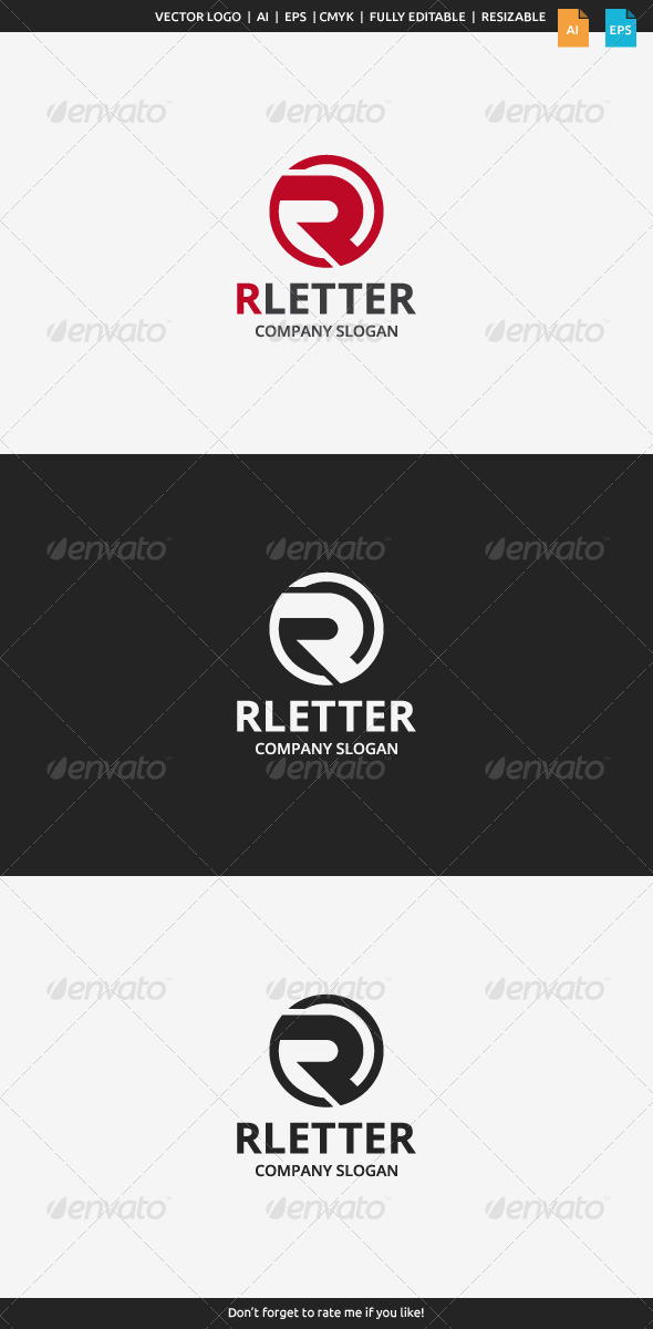 GraphicRiver R Letter Logo 7781946 GraphicRiver R Letter Logo 7781946