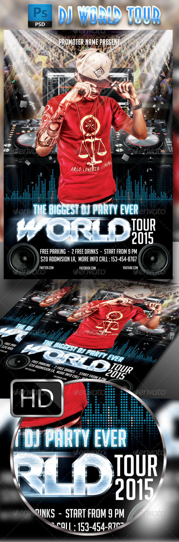 GraphicRiver DJ World Tour 7783552 GraphicRiver DJ World Tour 7783552