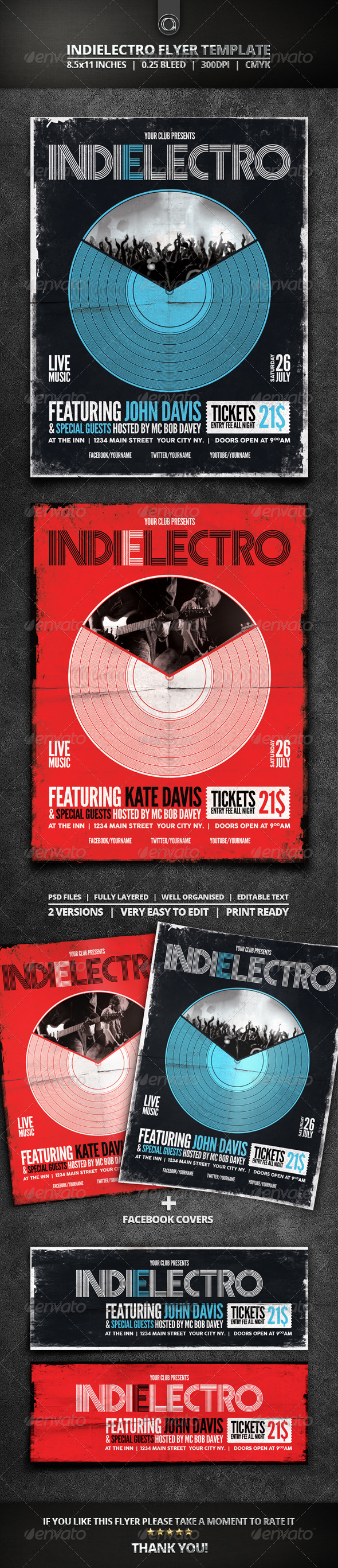 GraphicRiver Indielectro Flyer Template 7784381 GraphicRiver Indielectro Flyer Template 7784381