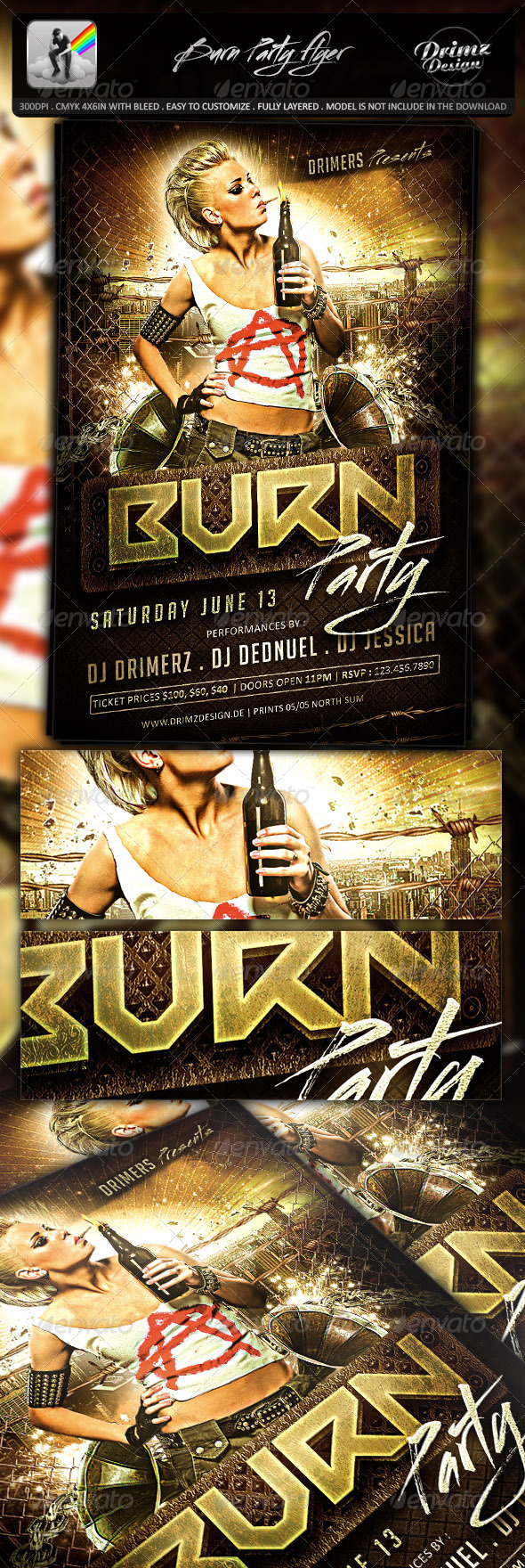 GraphicRiver Burn Party Flyer 7788849 GraphicRiver Burn Party Flyer 7788849