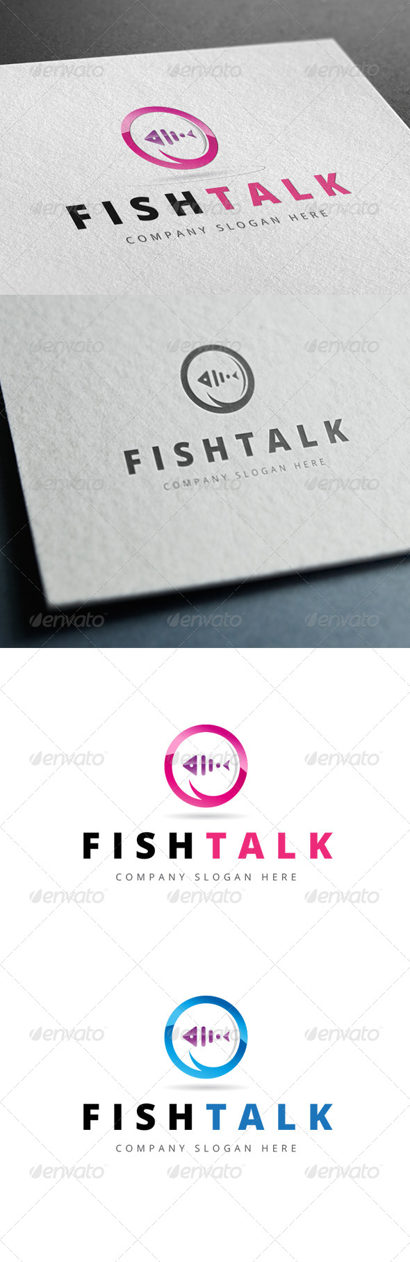 GraphicRiver Fish Talk Logo 7791924 GraphicRiver Fish Talk Logo 7791924