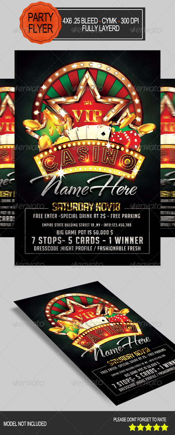 GraphicRiver Casino Flyer 7806415 GraphicRiver Casino Flyer 7806415