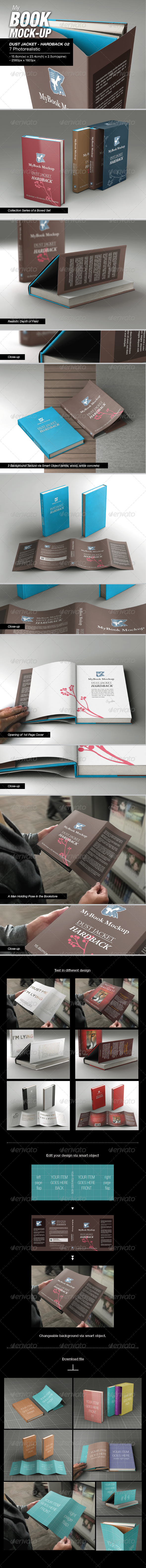 GraphicRiver MyBook Mock-up DJ Hardback 02 7806535 GraphicRiver MyBook Mock-up DJ Hardback 02 7806535