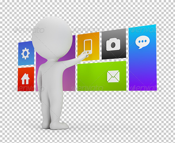 GraphicRiver 3D Small People Flat Interface 7806650 GraphicRiver 3D Small People Flat Interface 7806650