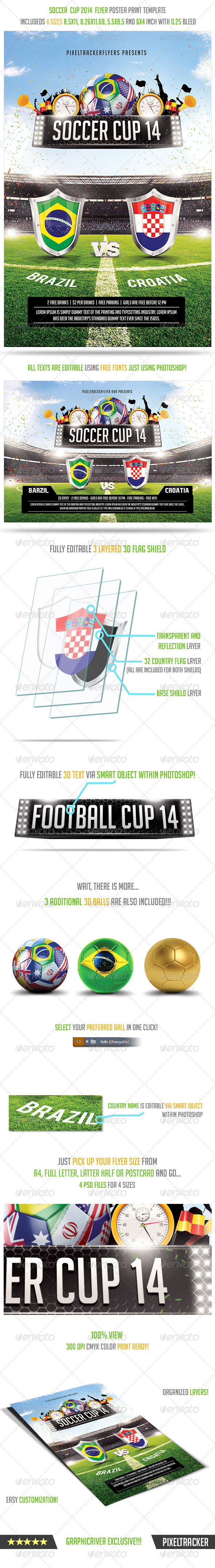GraphicRiver Brazil Soccer Cup 2014 Football Flyer Poster 7808011 GraphicRiver Brazil Soccer Cup 2014 Football Flyer Poster 7808011
