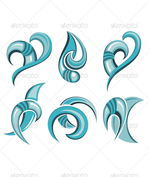 GraphicRiver Water Abstract Elements 7809260 GraphicRiver Water Abstract Elements 7809260