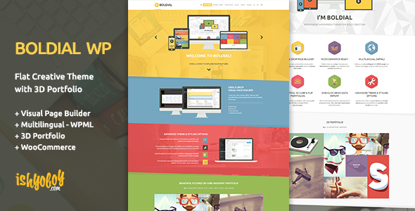 ThemeForest Boldial WP Flat Creative Theme with 3D Portfolio 7771632 ThemeForest Boldial WP Flat Creative Theme with 3D Portfolio 7771632