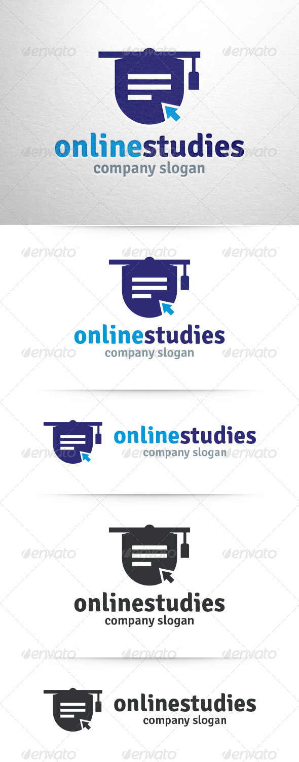 GraphicRiver Online Studies Logo Template 7809949 GraphicRiver Online Studies Logo Template 7809949