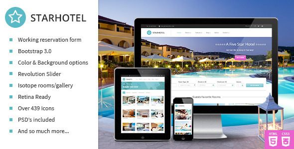 ThemeForest Starhotel Responsive Hotel Booking Template 7784956 ThemeForest Starhotel Responsive Hotel Booking Template 7784956