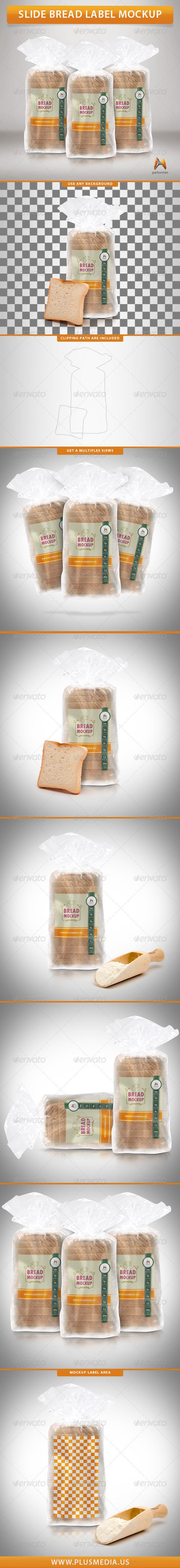 GraphicRiver Slide Bread Label Mockup 7815205 GraphicRiver Slide Bread Label Mockup 7815205
