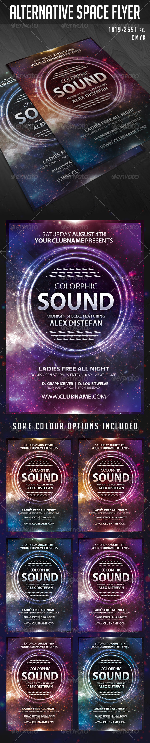 GraphicRiver Space event flyer 7818033 GraphicRiver Space event flyer 7818033