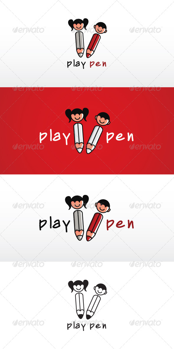 GraphicRiver Play Pen Stock Logo Template 7818037 GraphicRiver Play Pen Stock Logo Template 7818037
