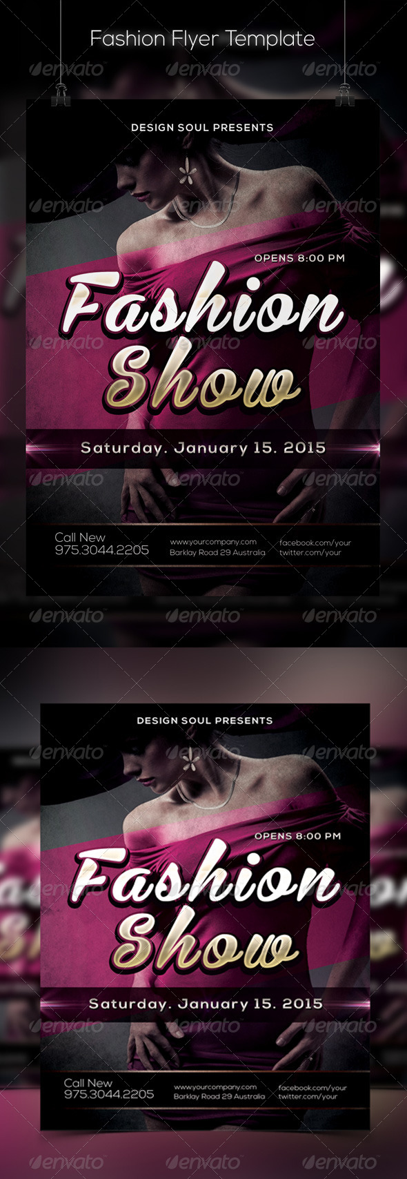 GraphicRiver Fashion Show Flyer Template 7822037 GraphicRiver Fashion Show Flyer Template 7822037