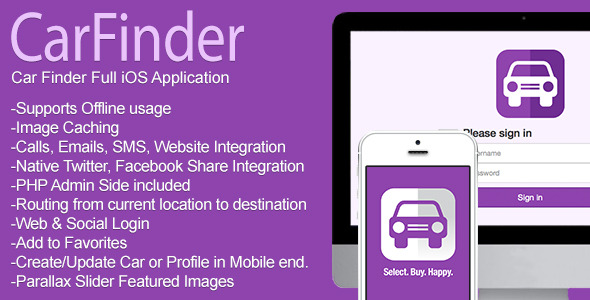CodeCanyon Car Finder Full iOS Application v1.2 7741636 CodeCanyon Car Finder Full iOS Application v1.2 7741636