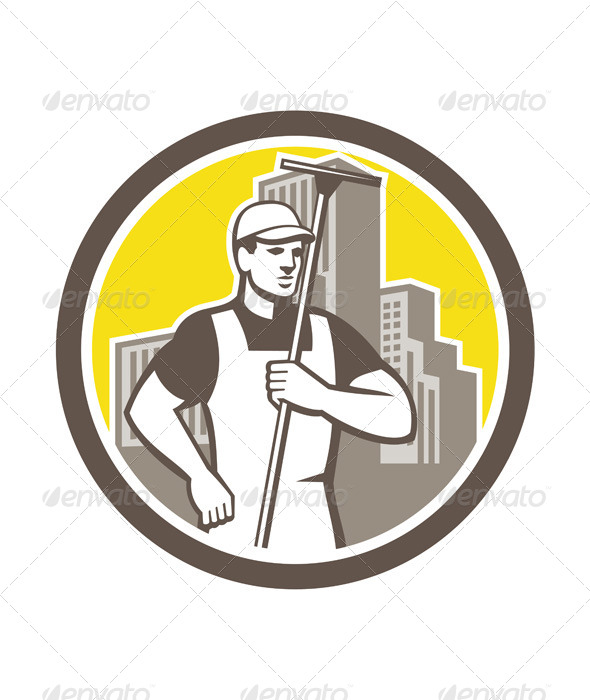 GraphicRiver Window Cleaning Worker in Circle 7824969 GraphicRiver Window Cleaning Worker in Circle 7824969
