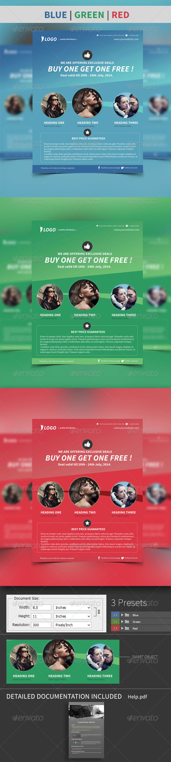 GraphicRiver Multipurpose Business Flyer in 3 Colors 7812420 GraphicRiver Multipurpose Business Flyer in 3 Colors 7812420