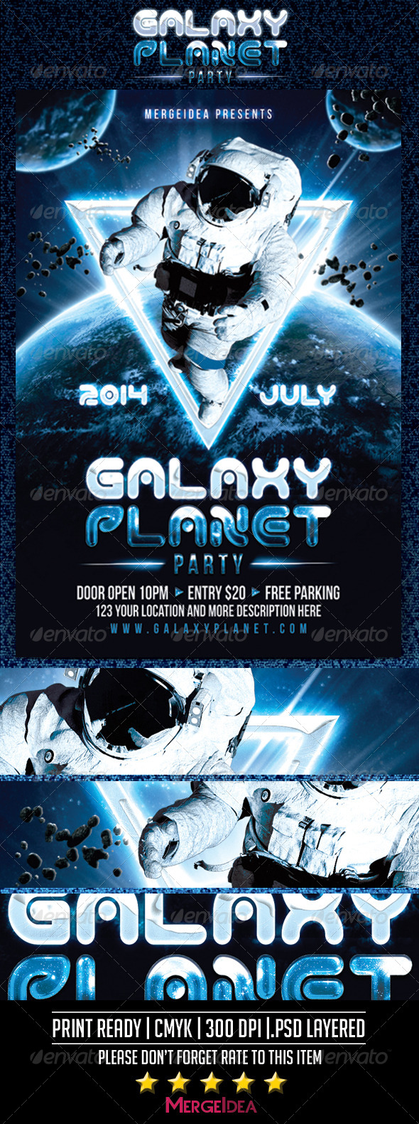 GraphicRiver Galaxy Planet Party Flyer 7827036 GraphicRiver Galaxy Planet Party Flyer 7827036