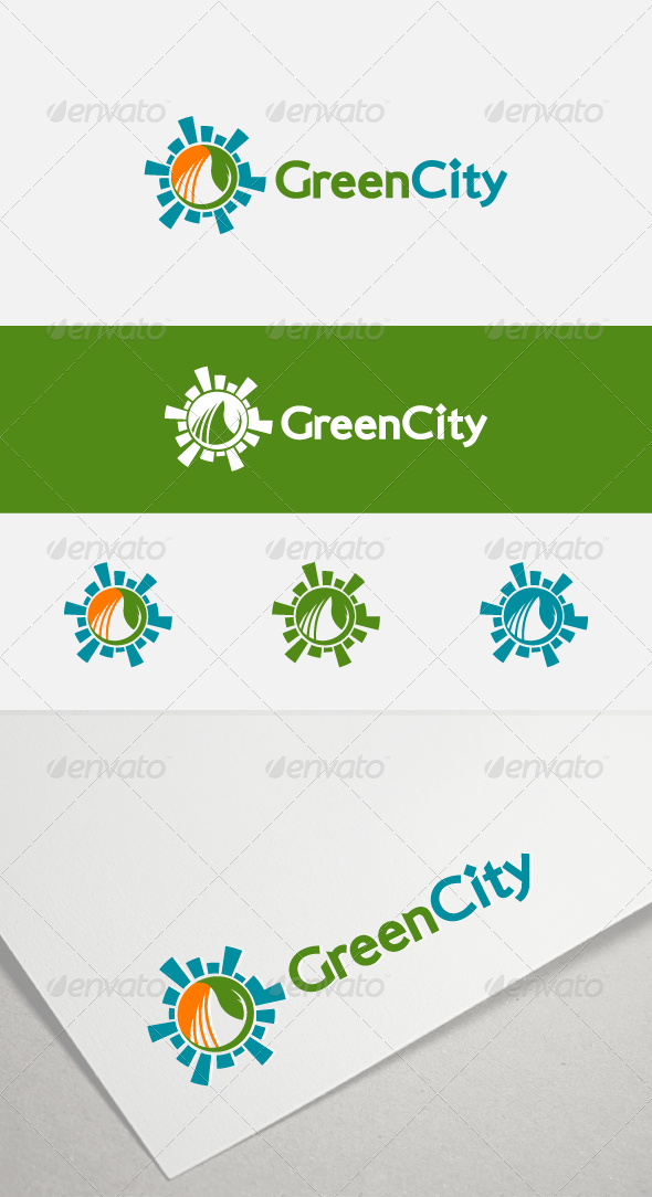 GraphicRiver Green City Logo 7783323 GraphicRiver Green City Logo 7783323